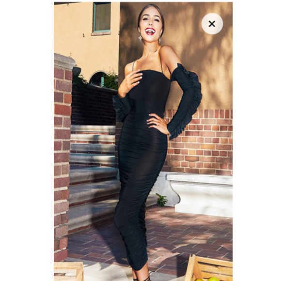 olivia culpo black dress